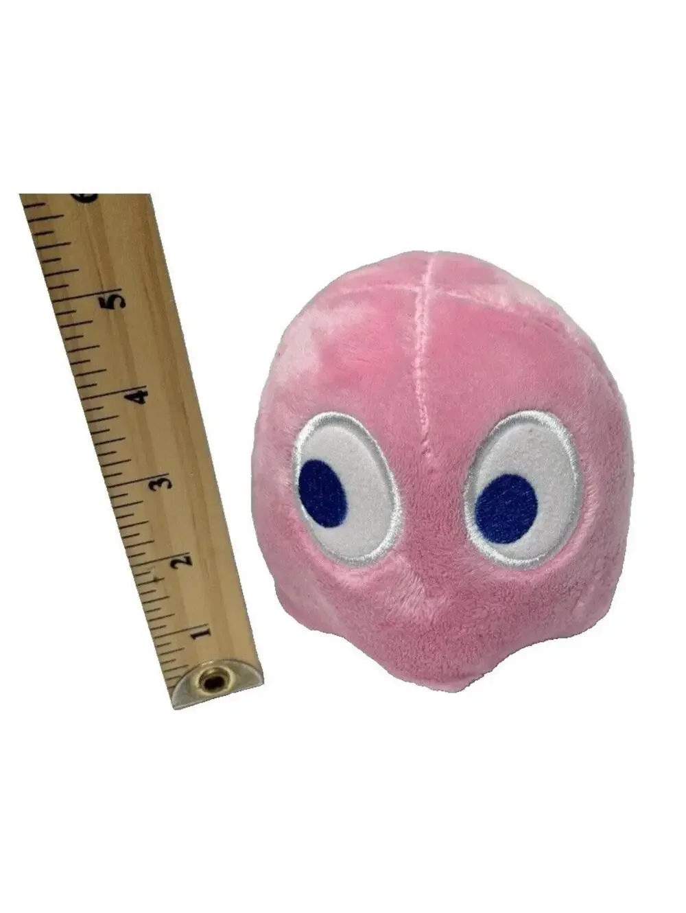 Ms. Pac-Man Pinky Pink Plush Stuffed Girls Gaming Teddy Bear, Small Gift, GUC